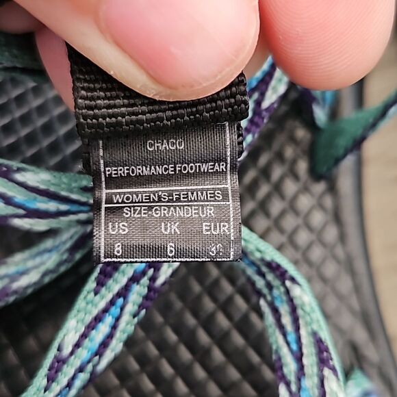 Chaco ZX/2 J105490 Dagger blue green hiking sandals size 8 - Picture 4 of 7